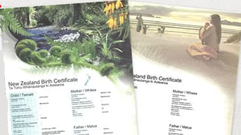 Image of All Blacks, forest and beach decorative birth certificates